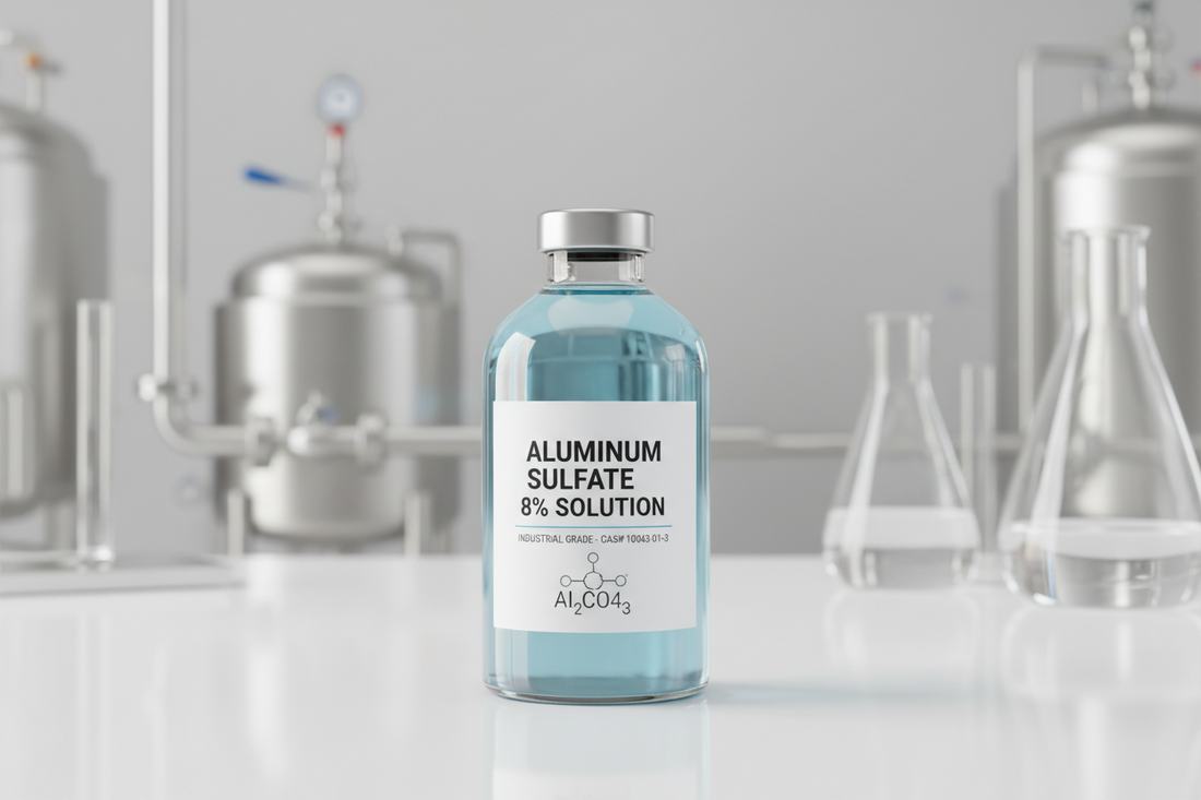Alluminio solfato 8% soluzione – coagulante per trattamento acque potabili, reflue e industria cartaria