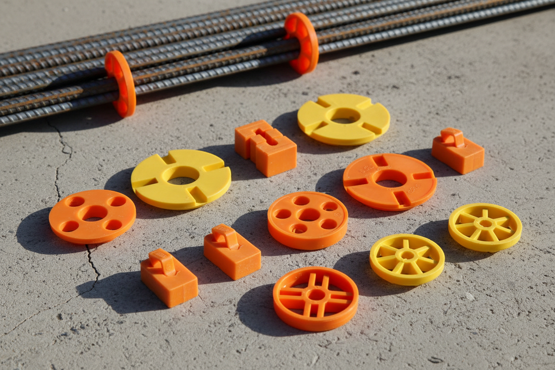 Distanziatori per armature e reti in edilizia