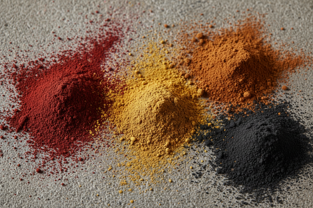Ossidi di ferro per colorare cemento, resine e intonaci