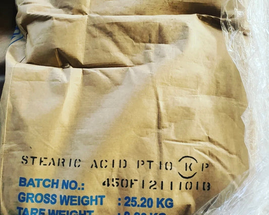 Stearina in scaglie (acido stearico) di origine vegetale in sacco da 25 kg