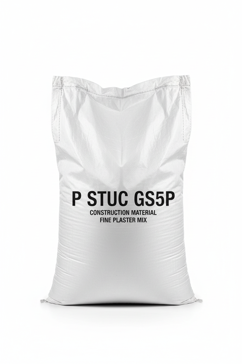 Sacco da 25 kg di P-stuc GS.5P, additivo in polvere per stucchi e rasanti a base gesso