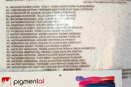 Soda Caustica in scaglie (idrossido di sodio) - Pigment Al sas