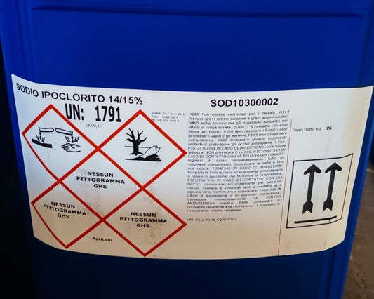 Ipoclorito di sodio 15%